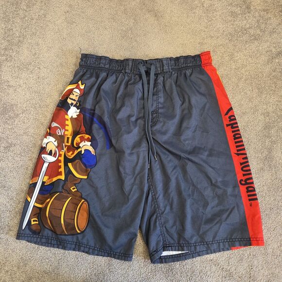Captain Morgan Rum Cargo Board Shorts Men's Size XL Blue Swimwear Trunks - Picture 4 of 13